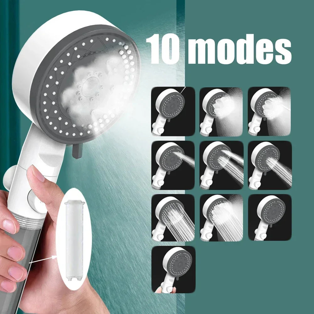 High Pressure Shower Head Handheld Bathroom Shower Filter