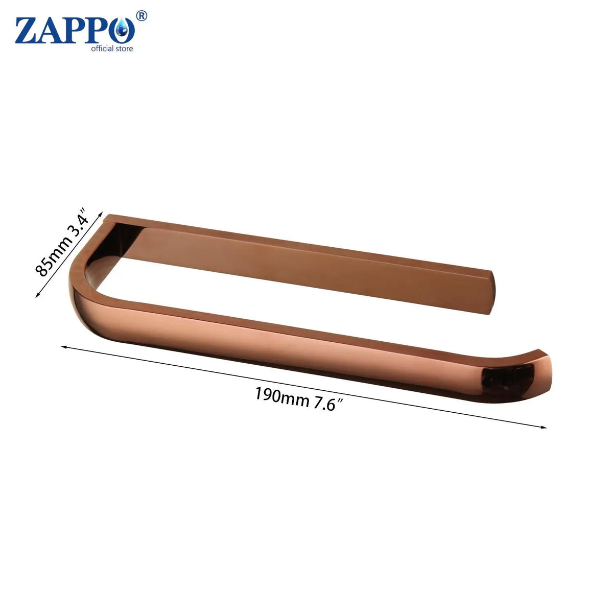 Zappo Rose Gold Wall-Mounted Stainless Steel Clothes Hook