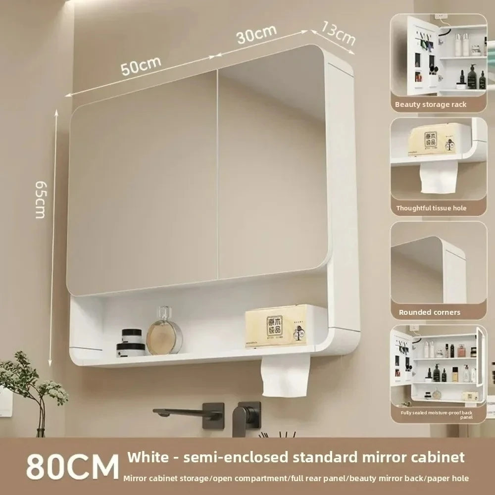 Led Bathroom Mirror Cabinet Anti Fog Wall Mounted