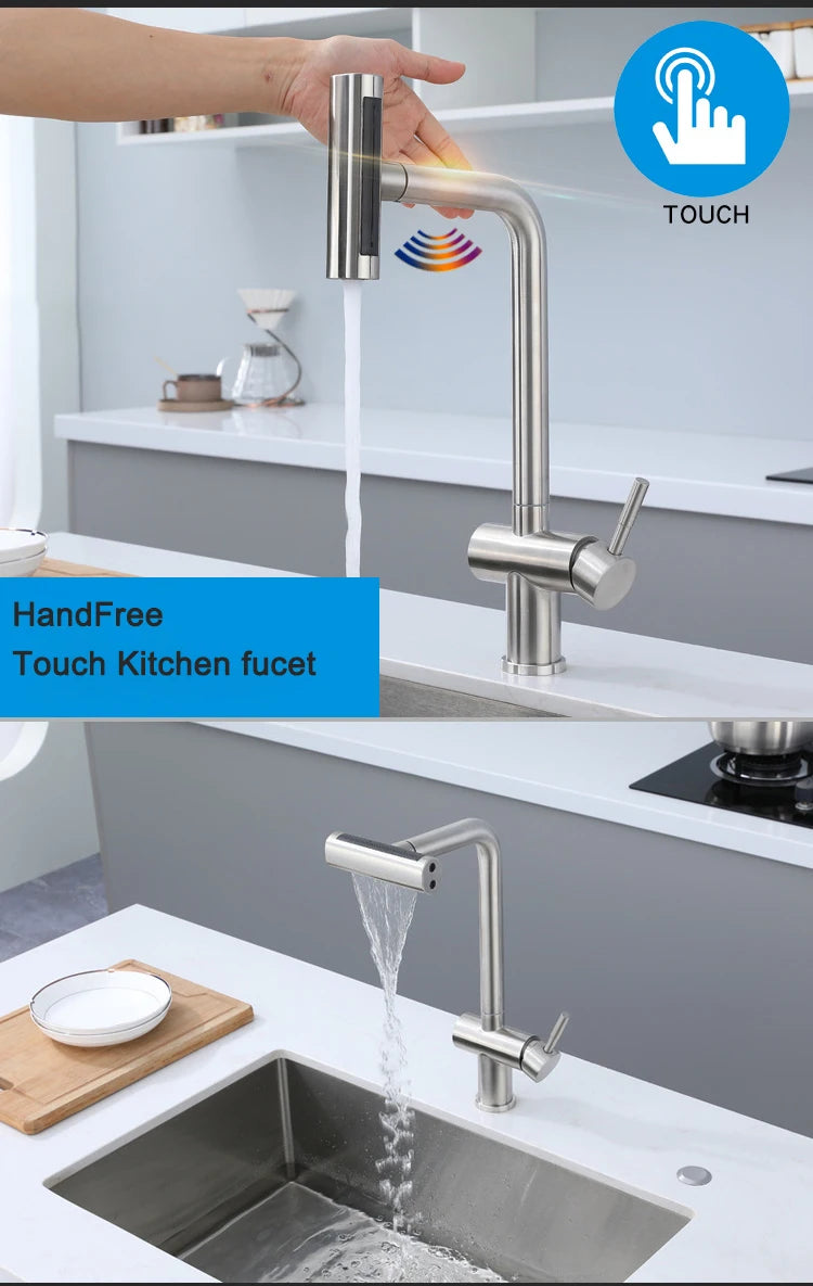 Fly Rain Touch Faucets 304 Stainless Steel Cold