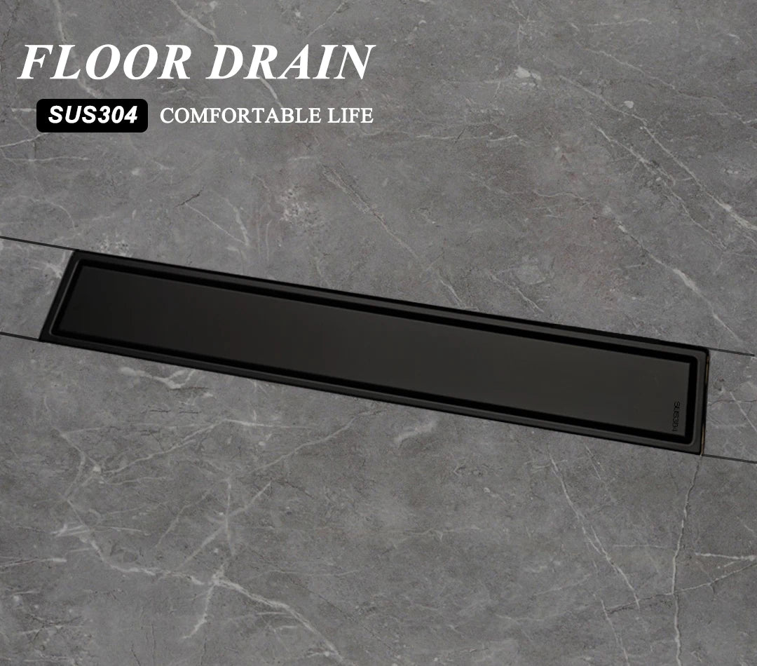 304 Stainless Steel Bathroom Drain Brushed Rose Gold