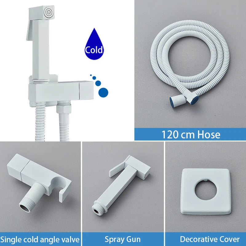 Brass Bidet Faucet Cold Water Tap Handheld Bidet