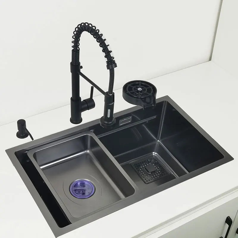 Undermount Or Above Mount Sink Matt Black Nano