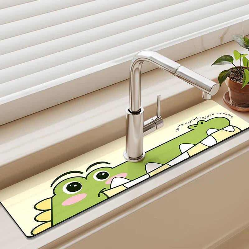 Classic Diotomite Sink Faucet Table Mat Toilet Drain