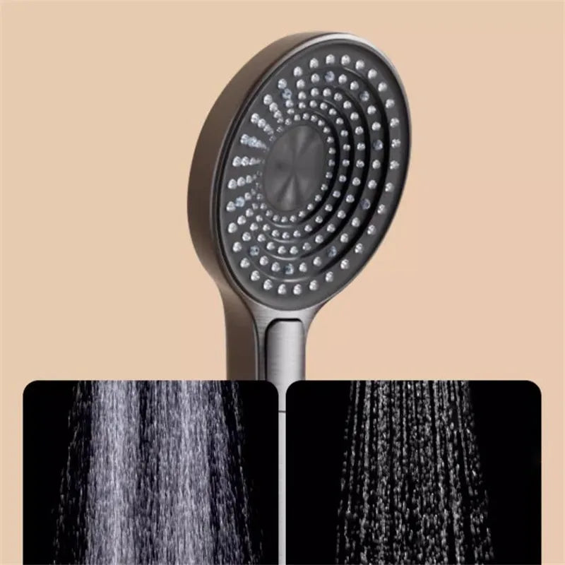 Brushed Gold Thermostatic Bathroom Shower Faucet In Wall