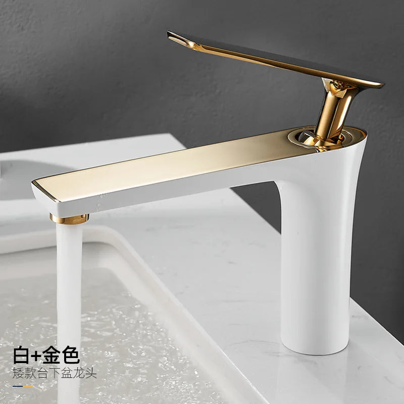 All Copper Black Gold Basin Faucet Sink Faucet