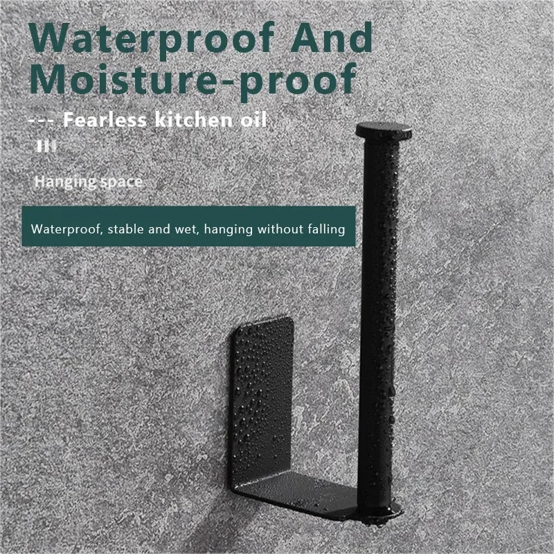 Adhesive Toilet Paper Holder Wall Mount Bathroom Silver