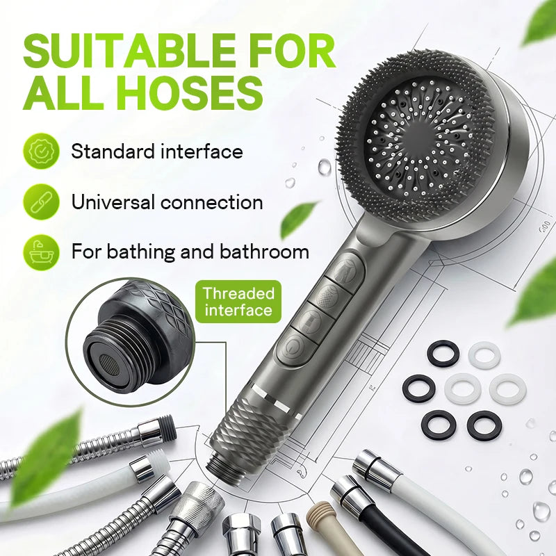 Handheld Shower Encrypted Hose Shower Wall Seat Pressure