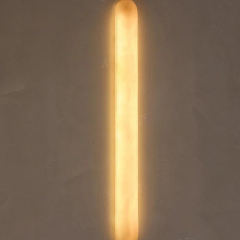 Simple Modern Bathroom Mirror Long Marble Wall Lamp