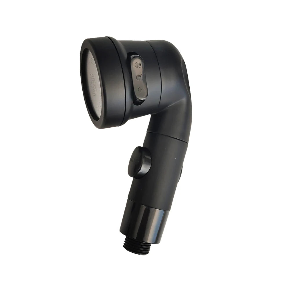Black Silver Faucet Extender Shower Head Sink Basin