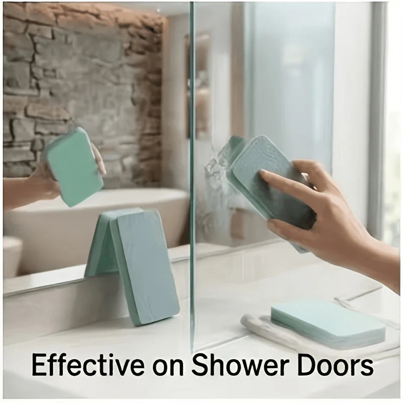 4pcsglass Scale Remover Magic Cleaning Brush Bathroom Mirror