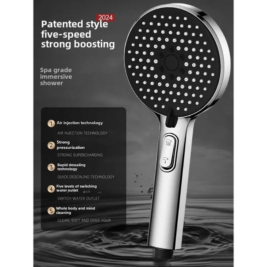 Boosting Showerhead Shower Super Strong Shower Faucet Bathroom
