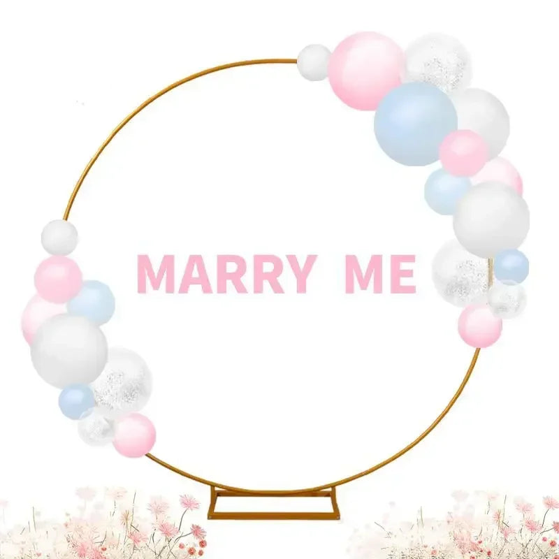 Metal Circle Stand Wedding Balloon Arch Round Balloon