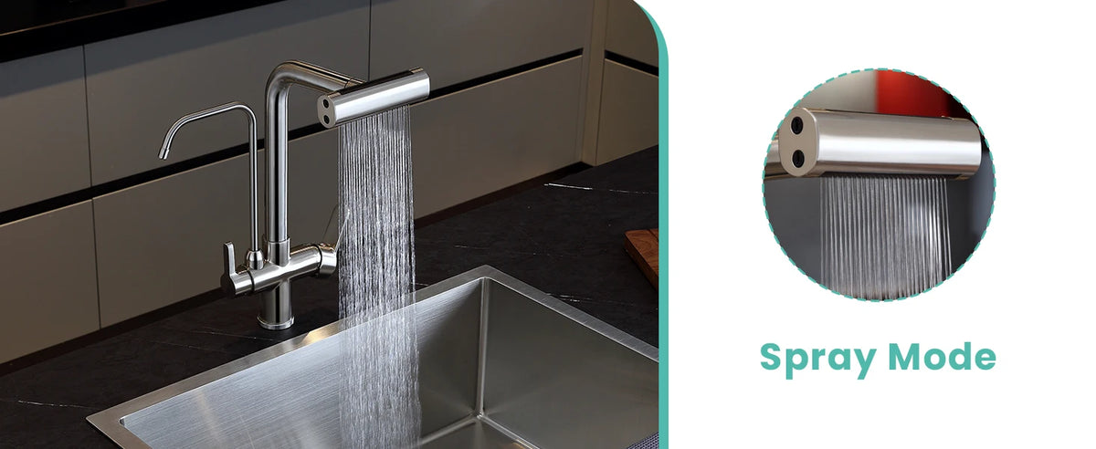 Waterfall Touch On Filter Faucets Brass Cold Pull