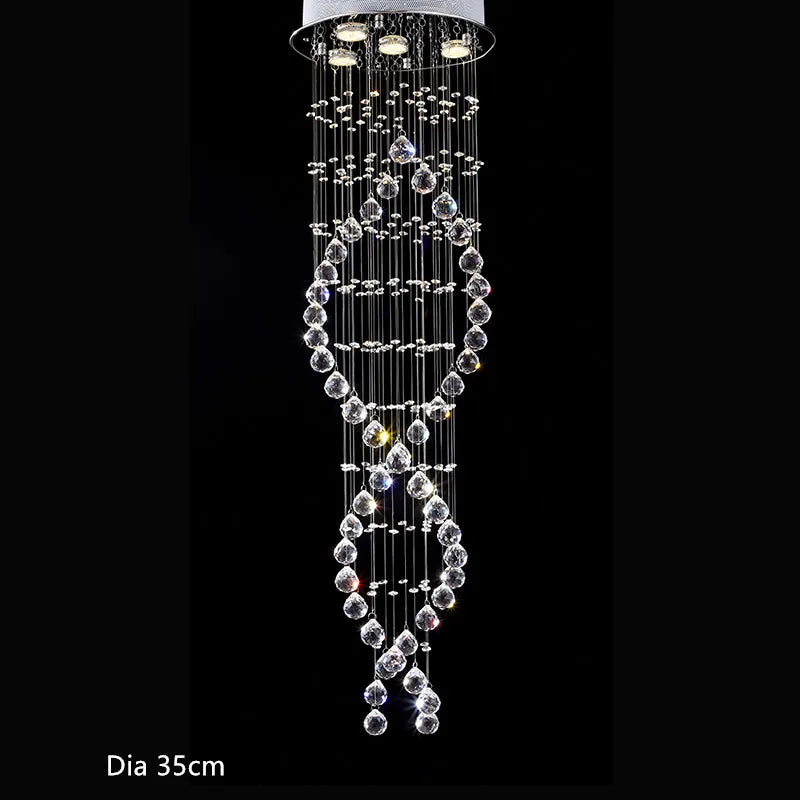 Crystal Led Hanging Lamp Modern Led Chandeliers Light