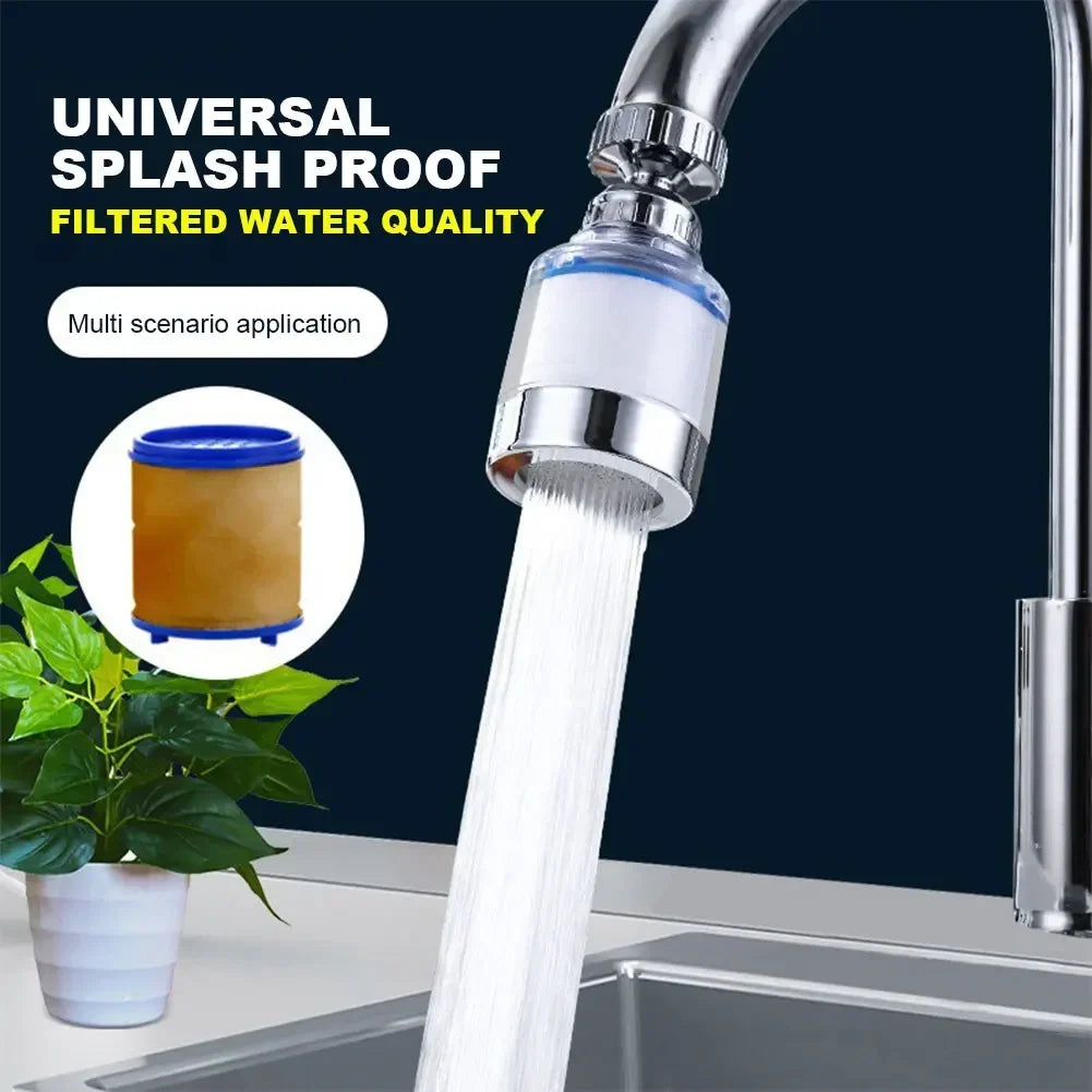 360 Degree Rotating Faucet Filters Bubbler Mount Anti-Splash