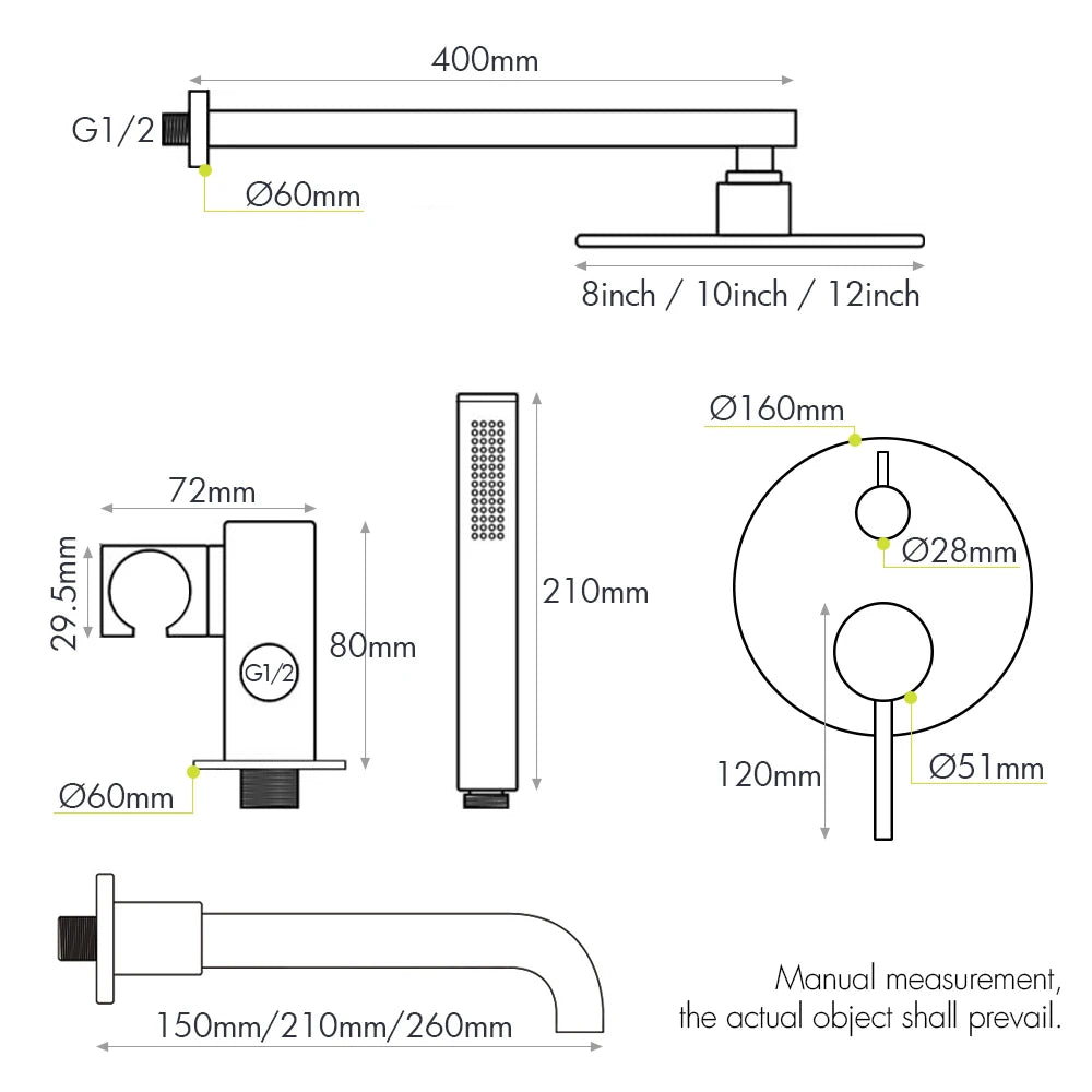 Bathroom Shower Faucet Brushed Rose Gold Smesiteli Brass