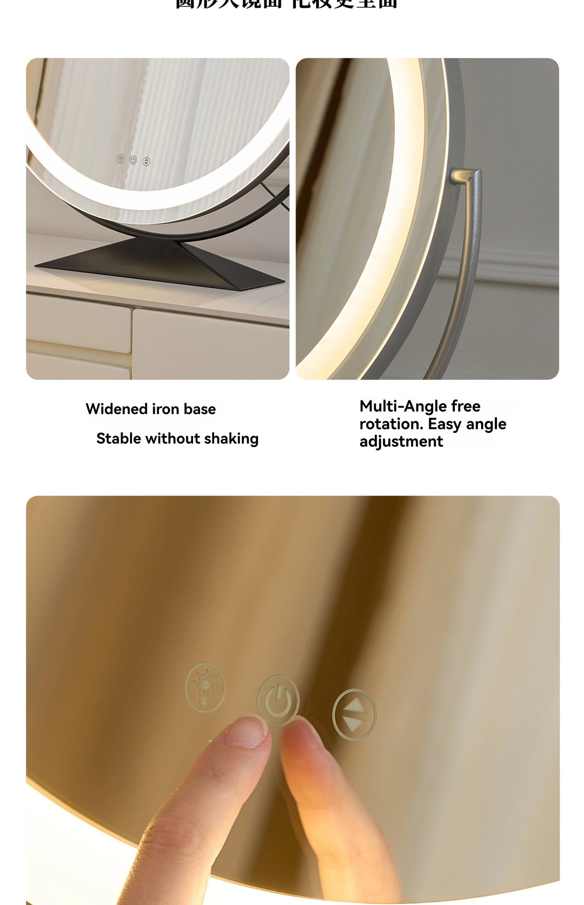 Beauty Mirror Smart Circle Internet Celebrity Bedroom Mirror
