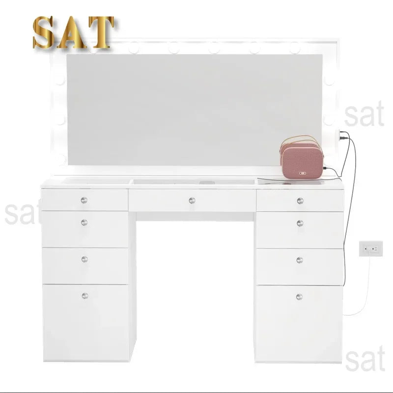 Led Makeup Mirror Colors Light Desktop Vanity Mirror