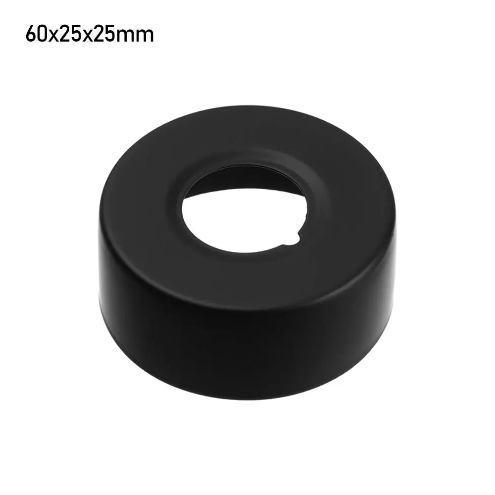 1pcs Black Shower Faucet Decorative Cover Chrome Finish