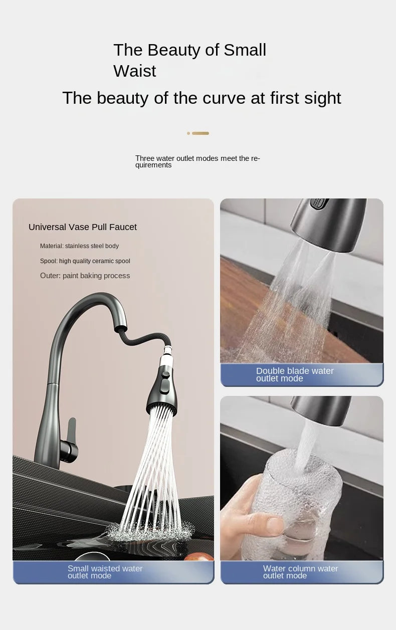 304 Stainless Steel Sink Black Large Slot Wash