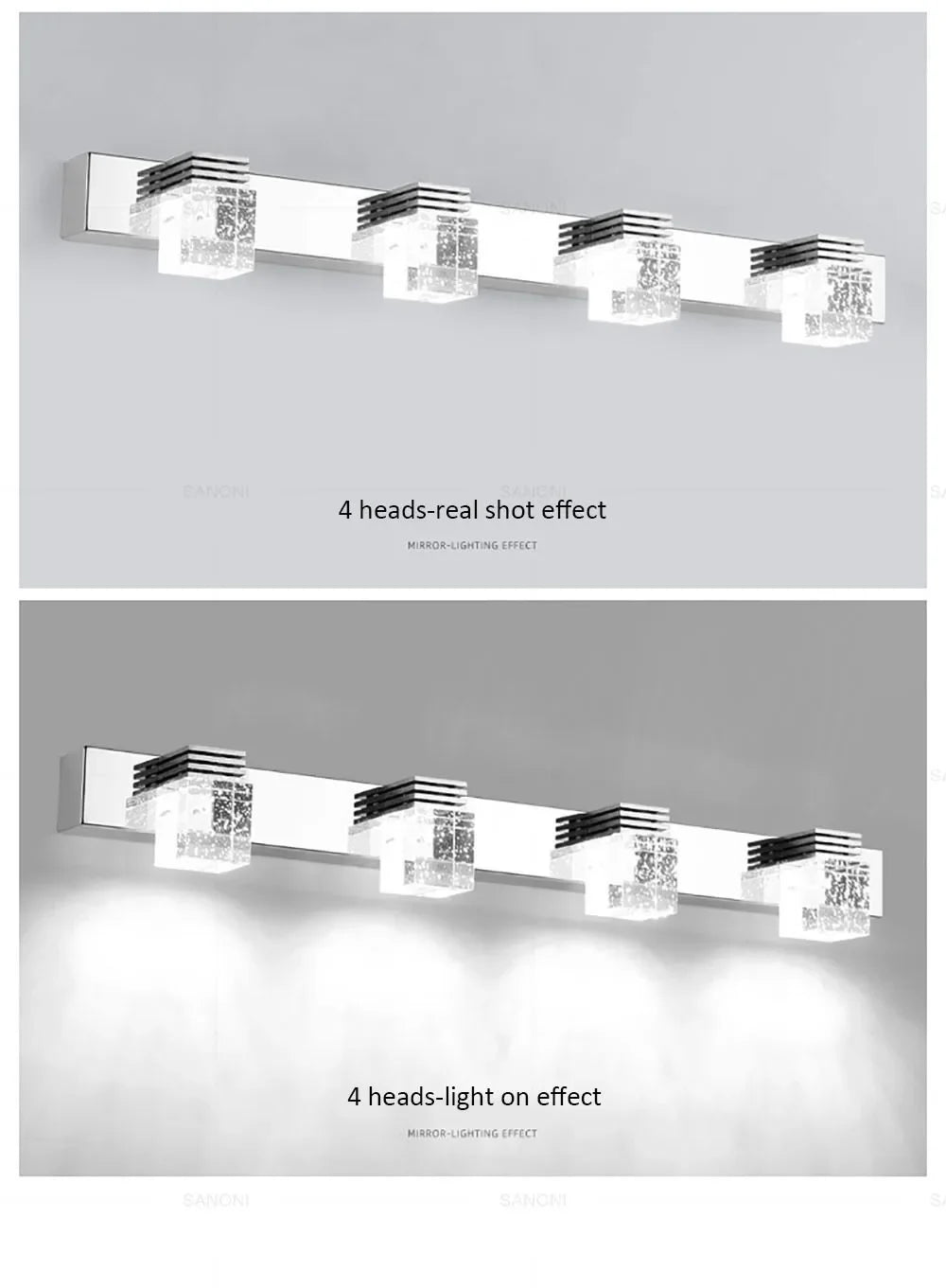 Modern Led Wall Lamp Crystal Sconce Living Dining