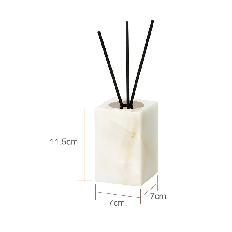 White Onyx Natural Marble Bathroom Elegant Soap Dispenser