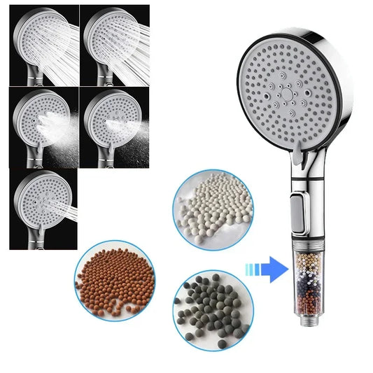5-Speed Booster Large Panel Strong Water Shower Head