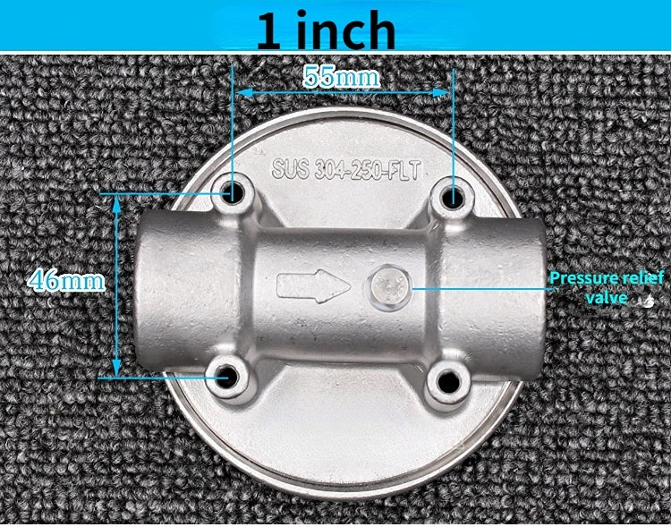 1pc 304/316 Stainless Steel Prefiler Water Filter Industrial