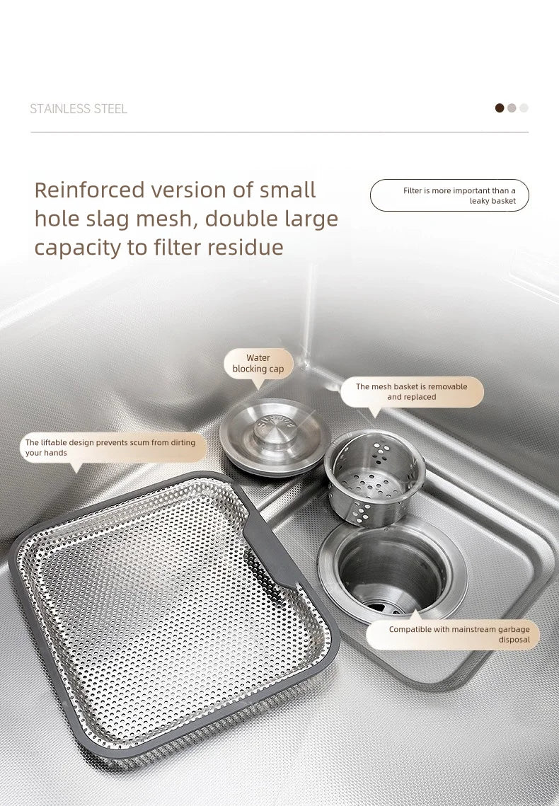 316l Stainless Steel Sink Food Grade Large Slot