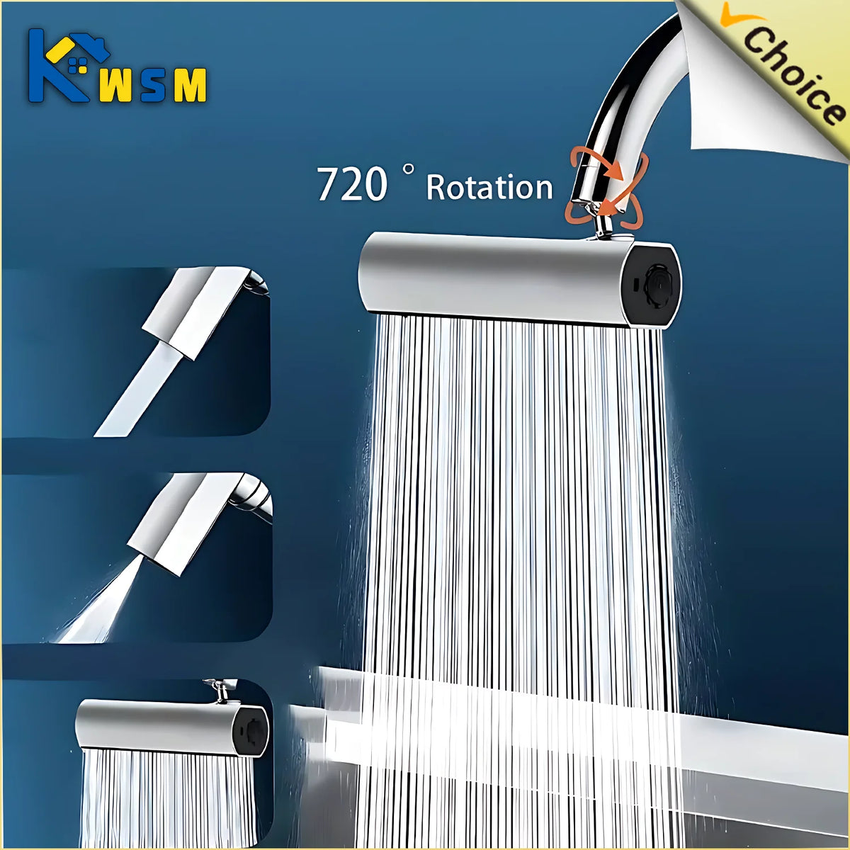 Swivel Waterfall Faucet Four-Speed Adjustable Faucet Swivel
