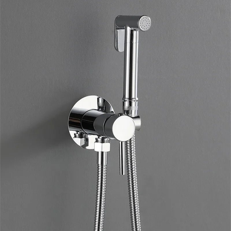 Wall Mounted Bidet Sprayer Faucet Bathroom Cold Water