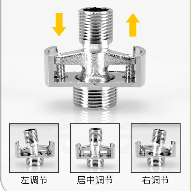 2pcs Brass Shower Faucet Shower Thickened Variable Diameter