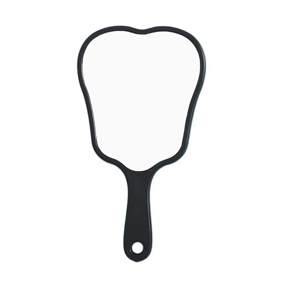 Durable Plastic Tooth-Shaped Mirror Mini Lightweight Handheld