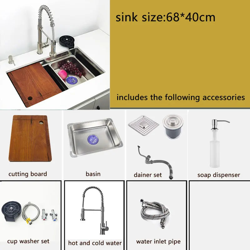304 Stainless Steel Undermount Or Above Mount Sink