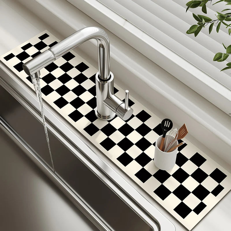 Classic Diotomite Sink Faucet Table Mat Toilet Drain