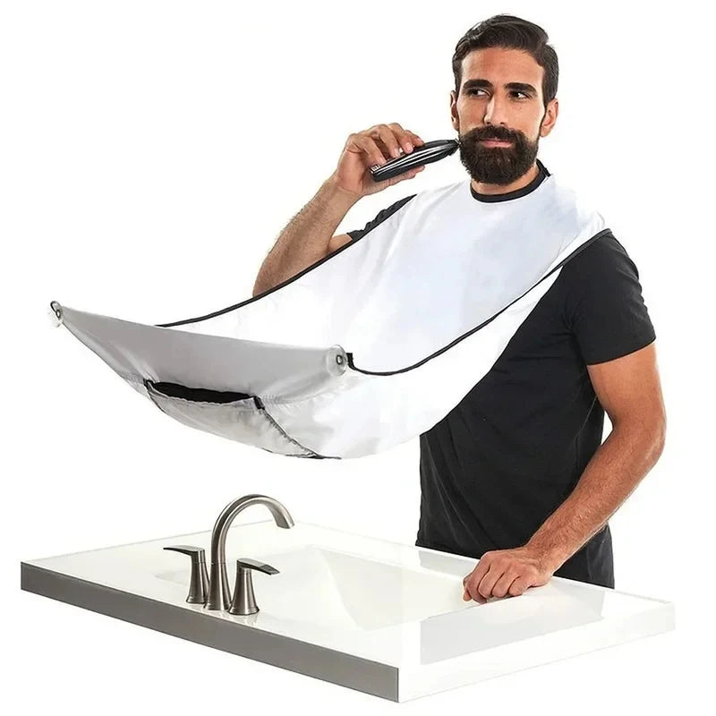 1-6pcs Men Beards Shaving Aprons Creative Wall Mirror