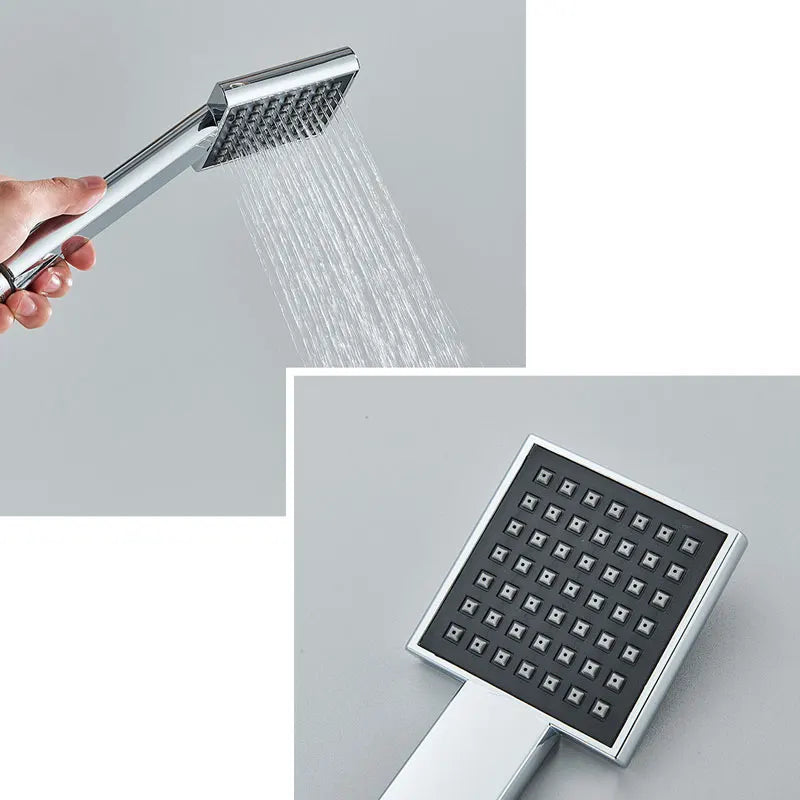 Thermostatic Bathroom Shower Faucet Chrome Mixer Valve Wall
