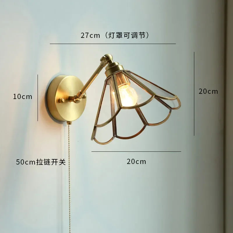 Ceramic Modern Wall Lamp Beside Pull China Switch