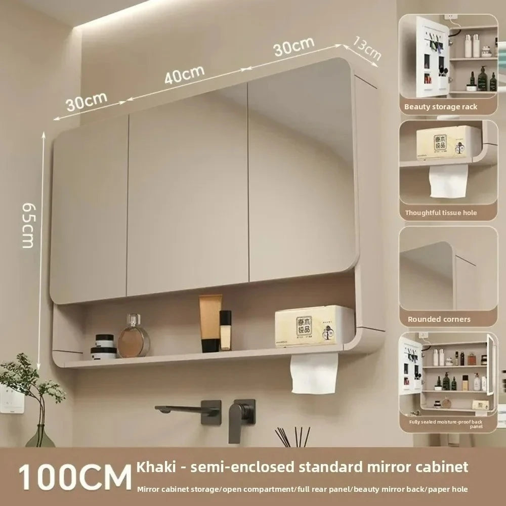 Led Bathroom Mirror Cabinet Anti Fog Wall Mounted