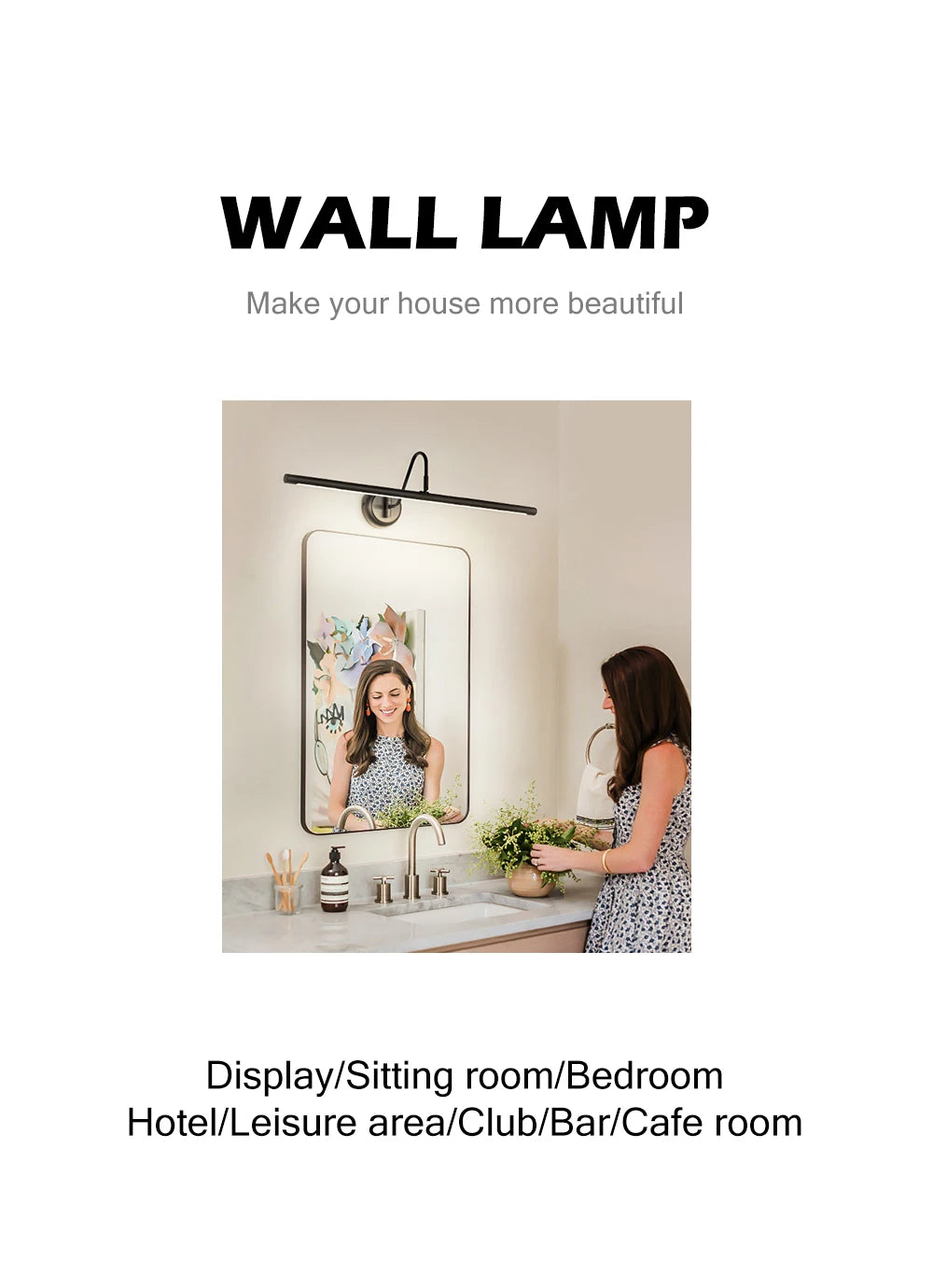 Seediq Modern Led Wall Light Wall Mounted Black