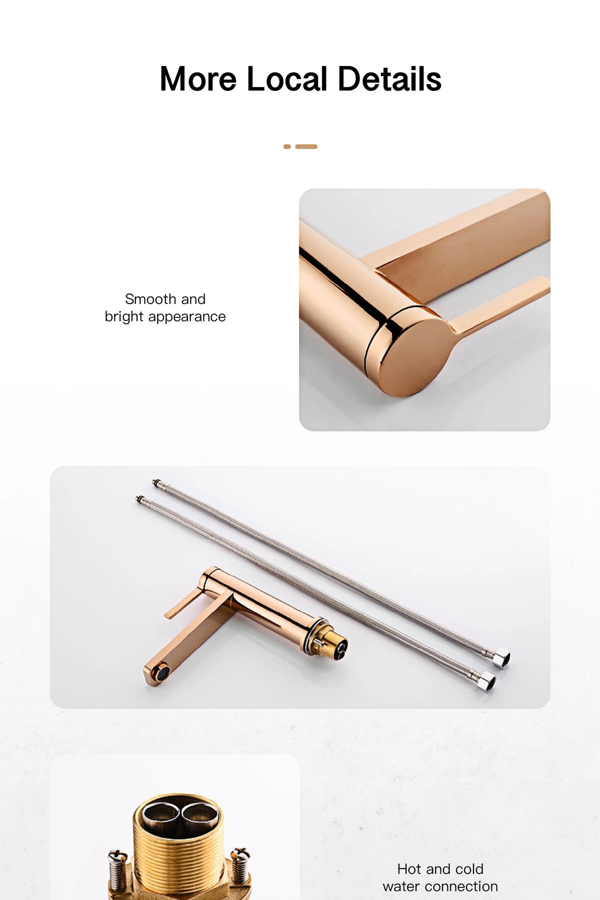 Aitana Modern Brass Black Bathroom Faucet Simple Design