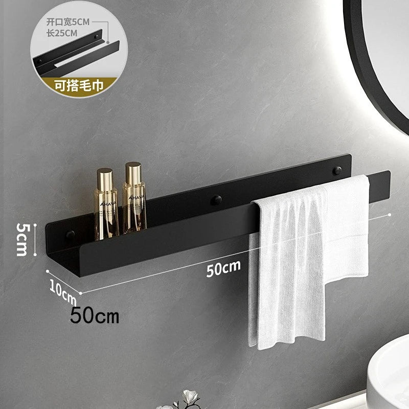 Luxury Minimalist Black Bathroom Rack Towel Rack -