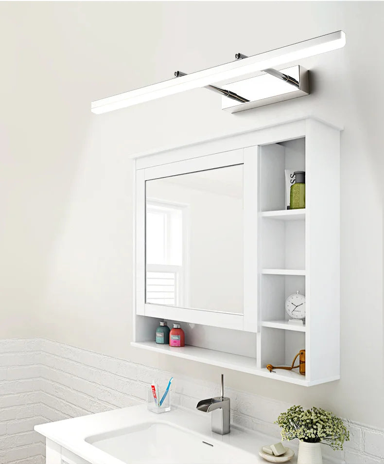 Retractable Bathroom Mirror Front Wall Light Dressing Table