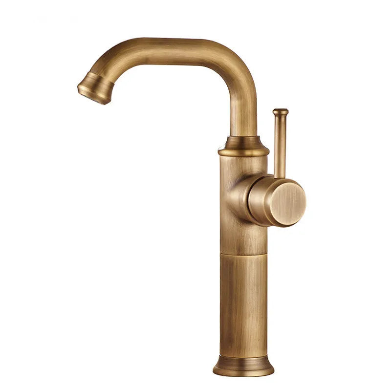 Antique Bronze Bathroom Faucet Brass Basin Faucets &
