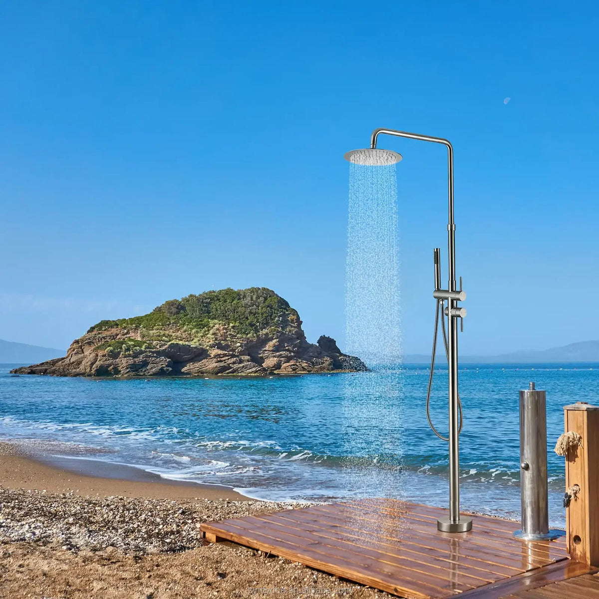 Kemaidi Outdoor Floor Standing Shower Freestanding Garden Shower