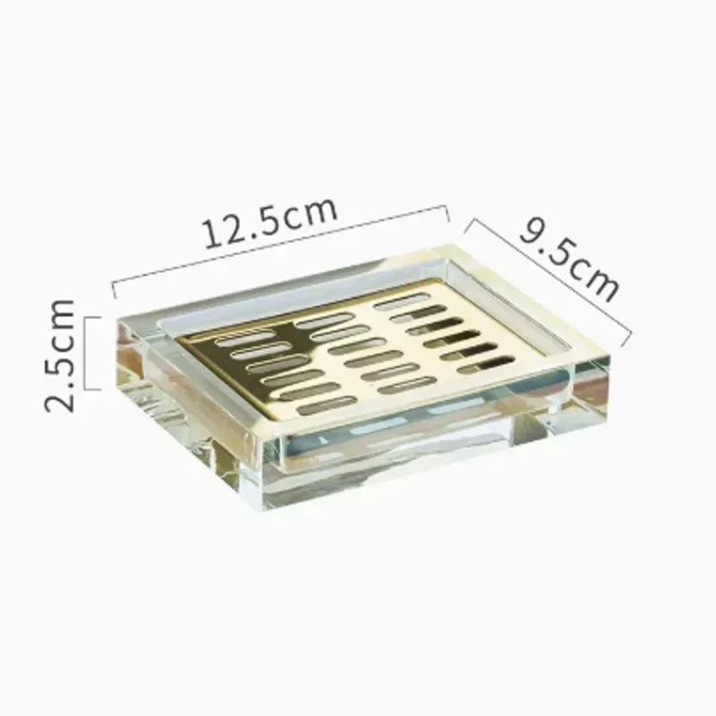 Light Luxury Crystal Glass Bathroom High End Shampoo