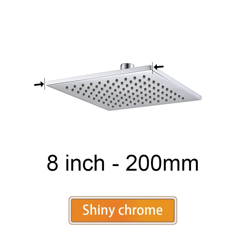 Brass Square Rain Shower Head Quality Bathroom Bath