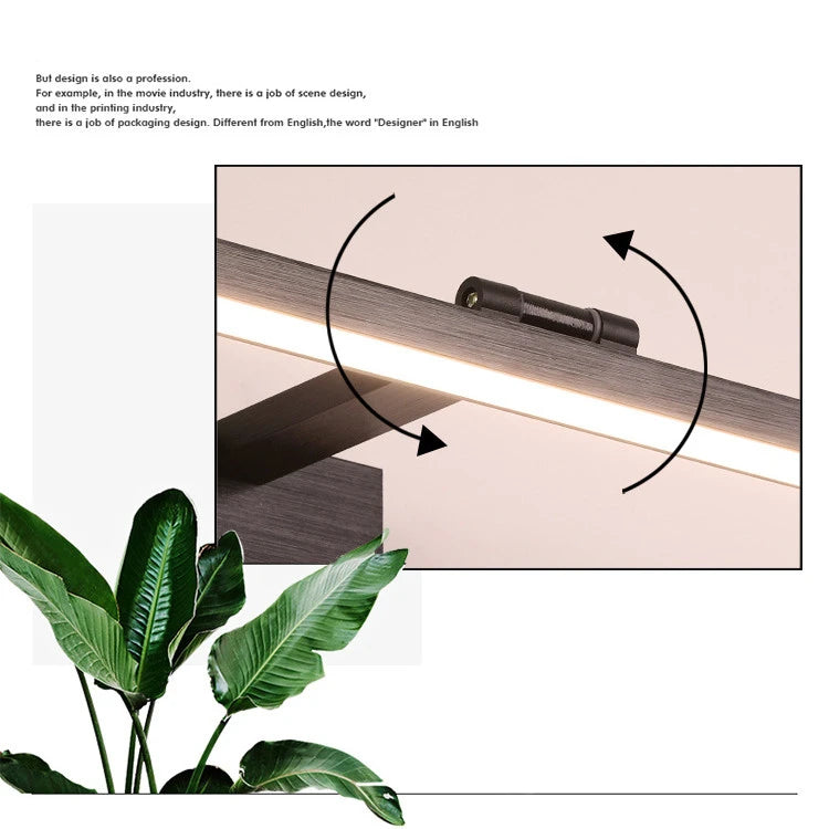 Led Modern Acrylic Wall Lamp White Black Mirror