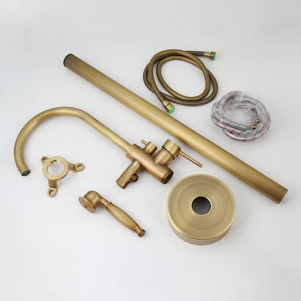 Zappo Standing Tub Shower Faucet Floor Mount Shower